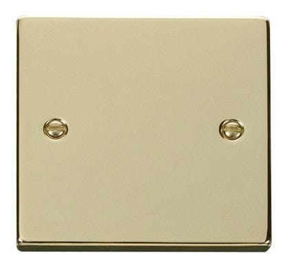 Polished Brass 1 Gang Blank Plate - SE Home