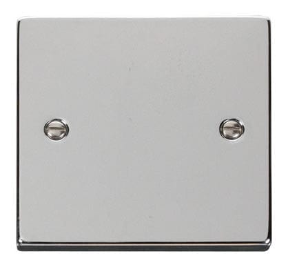Polished Chrome 1 Gang Blank Plate - SE Home