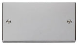 Polished Chrome 2 Gang Blank Plate - SE Home