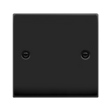 Matt Black 1 Gang Blank Plate - SE Home
