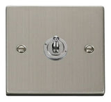 Stainless Steel 1 Gang 2 Way 10AX Toggle Light Switch - SE Home