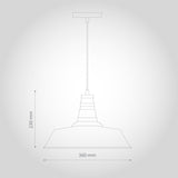 French Grey Industrial Breakfast Bar Pendant Light - Argyll - SE Home