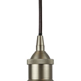 Mint Green Small Trinity Metal Painted Pendant Light - Brushed Chrome Lamp Holder & Ceiling Rose - SE Home