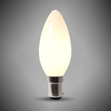 4w B15 Small Bayonet 3000K Opal Dimmable LED Candle Bulb Dimmable - SE Home