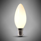 4w B15 Small Bayonet 4100K Opal Dimmable LED Candle Bulb - SE Home