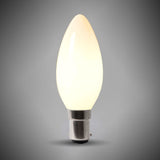 LED Lamps & Bulbs 4w B15 Small Bayonet 4100K Opal Dimmable LED Candle Bulb