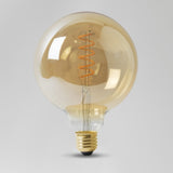 LED Vintage Bulbs 4W E27 ES Vintage Edison G125 LED Light Bulb 1800K Spiral Filament High CRI Dimmable