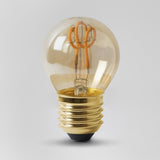 LED Vintage Bulbs 2w E27 ES Vintage Edison Golf Ball LED Light Bulb 1800K T-Spiral Filament High CRI Dimmable