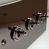 Black Nickel 2 Gang 2 Way 10AX Toggle Light Switch - Black Trim - SE Home