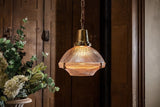 Hollen Polished Brass Brimmed Dome Breakfast Bar Pendant Light - SE Home