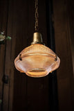 Hollen Polished Brass Brimmed Dome Breakfast Bar Pendant Light - SE Home
