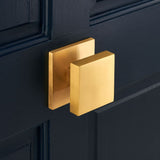 Handles Outdoor Square Brass Door  Knob Handle