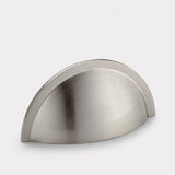 Cup Brass Cupboard Door Pull Handle - Silver - SE Home