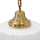 The Dean Art Deco Polished Brass Kitchen Island Pendant Light - SE Home
