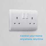 Click Smart Home Click Smart+ Home WIFI 13A 2 Gang Switched Plug Socket