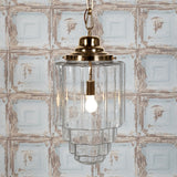 Pendant Lights Glasshouse Brass Clear Glass Hallway Pendant Light