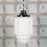 Glasshouse Nickel Art Deco Hallway Pendant Light - SE Home
