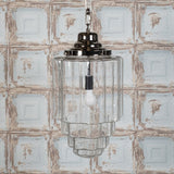 Glasshouse Nickel Clear Hallway Pendant Light - SE Home