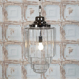 Glasshouse Nickel Clear Hallway Pendant Light - SE Home