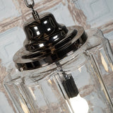 Glasshouse Nickel Clear Hallway Pendant Light - SE Home