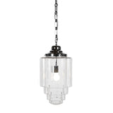 Glasshouse Nickel Clear Hallway Pendant Light - SE Home