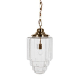 Glasshouse Brass Clear Glass Hallway Pendant Light - SE Home