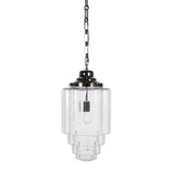 Glasshouse Nickel Clear Hallway Pendant Light - SE Home