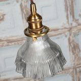 D'Arblay Brass Fluted Bell Pendant Light - SE Home