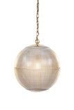 Hollen Globe Brass Glass Large Pendant Light - SE Home