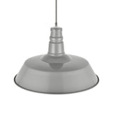 Hand Painted Iron Pendant Lights French Grey Industrial Breakfast Bar Pendant Light - Argyll