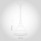 Ganton Vintage Cage Pendant Light Pale Grey - SE Home