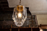 Glasshouse Brass Clear Glass Hallway Pendant Light - SE Home