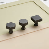 Round Brass Cupboard Door Knob Handle - Gunmetal Grey - SE Home