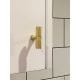 T Bar Knurled Brass Cupboard Door Handle - Satin Brass - SE Home