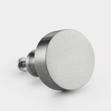 Round Brass Cupboard Door Knob Handle - Silver - SE Home