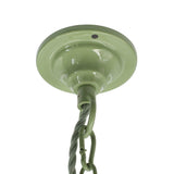 Pendant Lights Compton Chalk Green Industrial Bell Pendant Light