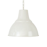 Pendant Lights Compton Clay White Industrial Bell Pendant Light