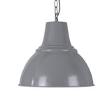 Pendant Lights Compton French Grey Industrial Bell Pendant Light