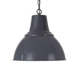 Pendant Lights Compton Leaden Grey Industrial Bell Pendant Light