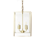Langdon Lantern Pendant Small Brass - SE Home