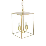 Langdon Lantern Pendant Small Brass - SE Home
