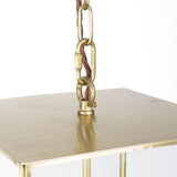 Langdon Lantern Pendant Small Brass - SE Home