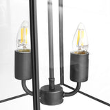 Langdon Lantern Pendant Small Matt Black - SE Home