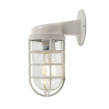 Broadwick Clay White IP44 Rated Nautical Bathroom Bulkhead Wall Light - SE Home