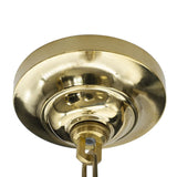 Glasshouse Polished Brass Art Deco Pendant Light - SE Home
