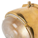 Industrial & Nautical Wall Lights Kingly Polished Brass IP66 Rated Wall Light - The Outdoor & Bathroom Collection