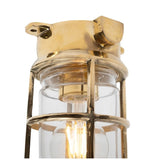 Kemp Polished Brass Grid IP66 Ceiling Light - The Outdoor & Bathroom Collection - SE Home