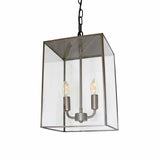 Langdon Lantern Pendant Small Blackened Brass - SE Home