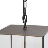 Langdon Lantern Pendant Small Blackened Brass - SE Home