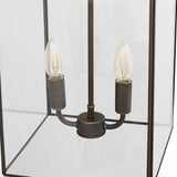 Langdon Lantern Pendant Small Blackened Brass - SE Home